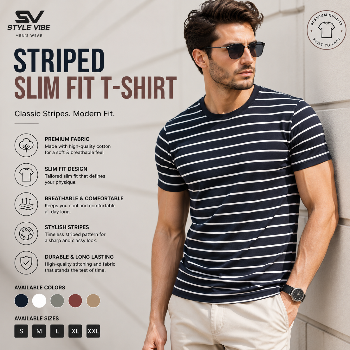 Striped Slim Fit T-Shirt